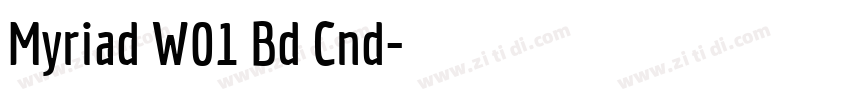 Myriad W01 Bd Cnd字体转换